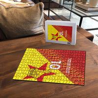 Custom Zimbabwe Cricket Puzzle Flame Warriors Zimbabwe Spirit - Wonder Print Shop