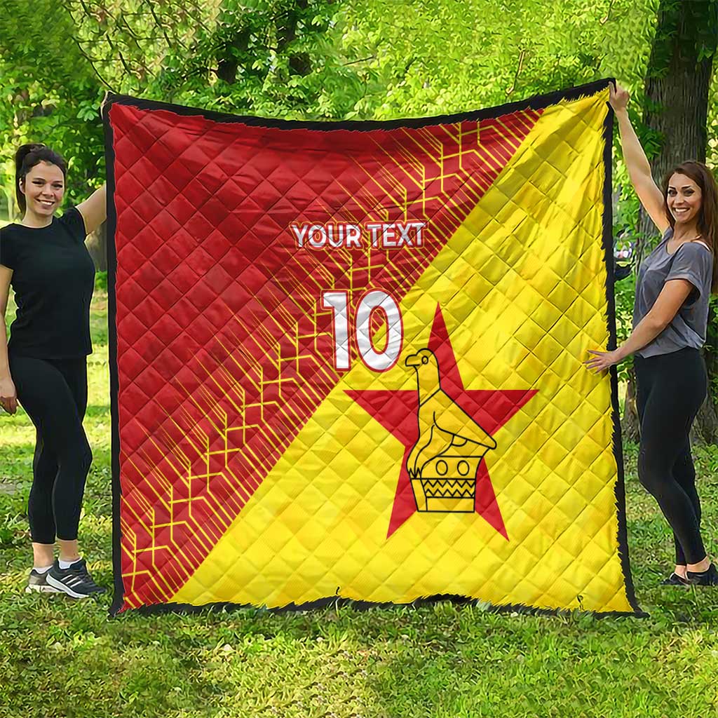 Custom Zimbabwe Cricket Quilt Flame Warriors Zimbabwe Spirit - Wonder Print Shop