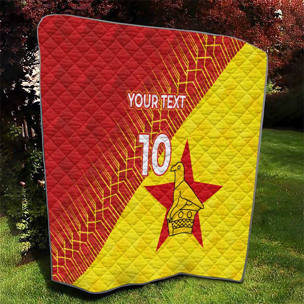 Custom Zimbabwe Cricket Quilt Flame Warriors Zimbabwe Spirit - Wonder Print Shop