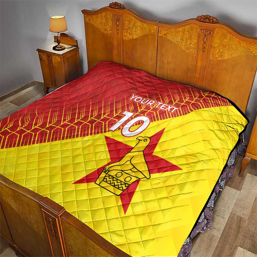 Custom Zimbabwe Cricket Quilt Flame Warriors Zimbabwe Spirit - Wonder Print Shop