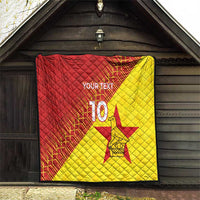 Custom Zimbabwe Cricket Quilt Flame Warriors Zimbabwe Spirit - Wonder Print Shop
