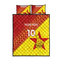 Custom Zimbabwe Cricket Quilt Bed Set Flame Warriors Zimbabwe Spirit - Wonder Print Shop