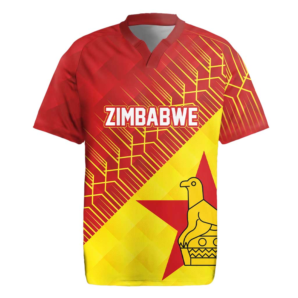 Custom Zimbabwe Cricket Rugby Jersey Flame Warriors Zimbabwe Spirit - Wonder Print Shop