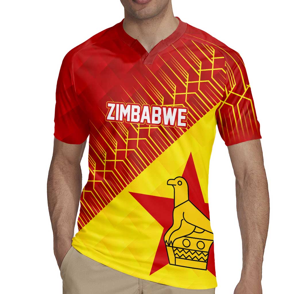 Custom Zimbabwe Cricket Rugby Jersey Flame Warriors Zimbabwe Spirit - Wonder Print Shop