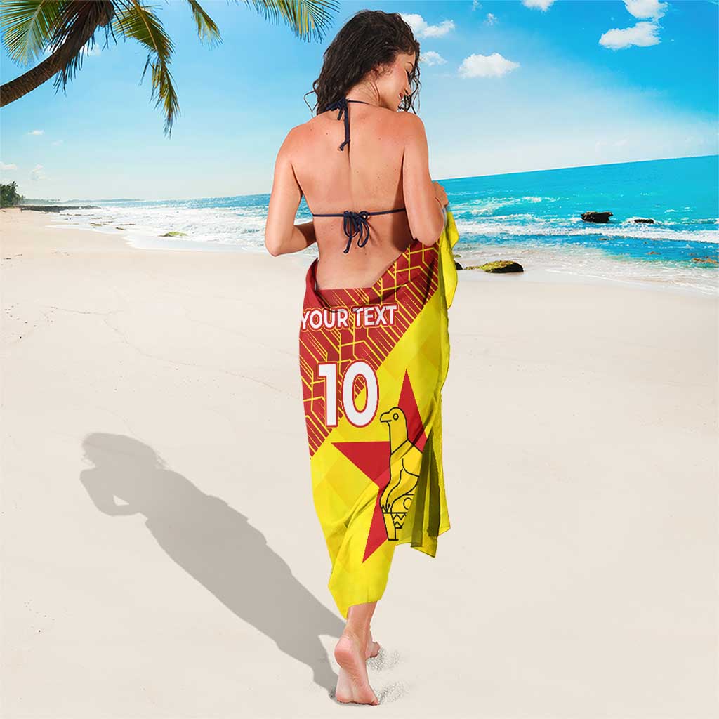 Custom Zimbabwe Cricket Sarong Flame Warriors Zimbabwe Spirit - Wonder Print Shop