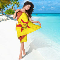 Custom Zimbabwe Cricket Sarong Flame Warriors Zimbabwe Spirit - Wonder Print Shop