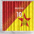 Custom Zimbabwe Cricket Shower Curtain Flame Warriors Zimbabwe Spirit - Wonder Print Shop