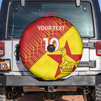 Custom Zimbabwe Cricket Spare Tire Cover Flame Warriors Zimbabwe Spirit - Wonder Print Shop