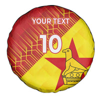 Custom Zimbabwe Cricket Spare Tire Cover Flame Warriors Zimbabwe Spirit - Wonder Print Shop