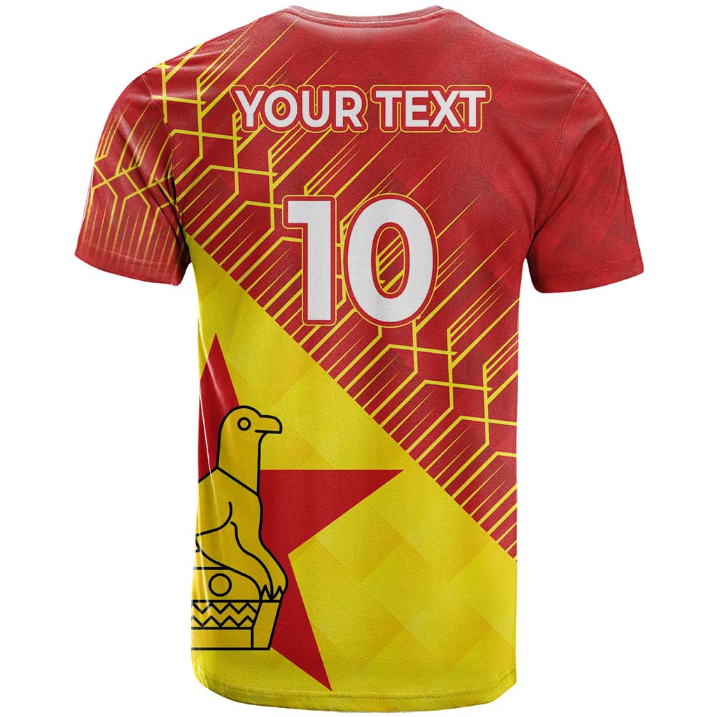 Custom Zimbabwe Cricket T Shirt Flame Warriors Zimbabwe Spirit - Wonder Print Shop