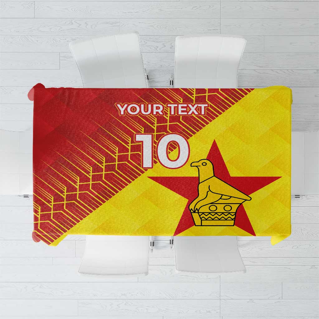 Custom Zimbabwe Cricket Tablecloth Flame Warriors Zimbabwe Spirit - Wonder Print Shop