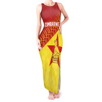 Custom Zimbabwe Cricket Tank Maxi Dress Flame Warriors Zimbabwe Spirit - Wonder Print Shop