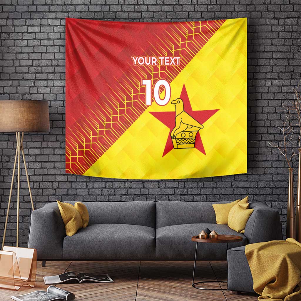 Custom Zimbabwe Cricket Tapestry Flame Warriors Zimbabwe Spirit - Wonder Print Shop