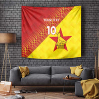 Custom Zimbabwe Cricket Tapestry Flame Warriors Zimbabwe Spirit - Wonder Print Shop