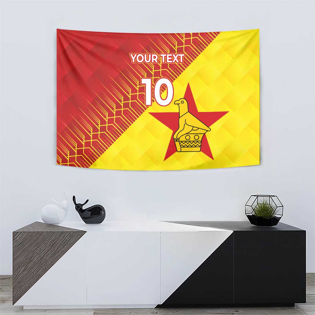 Custom Zimbabwe Cricket Tapestry Flame Warriors Zimbabwe Spirit - Wonder Print Shop