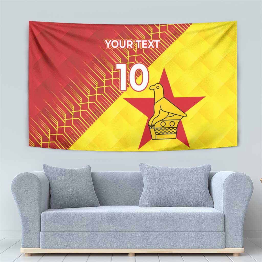 Custom Zimbabwe Cricket Tapestry Flame Warriors Zimbabwe Spirit - Wonder Print Shop