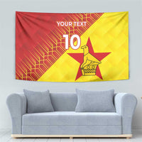 Custom Zimbabwe Cricket Tapestry Flame Warriors Zimbabwe Spirit - Wonder Print Shop