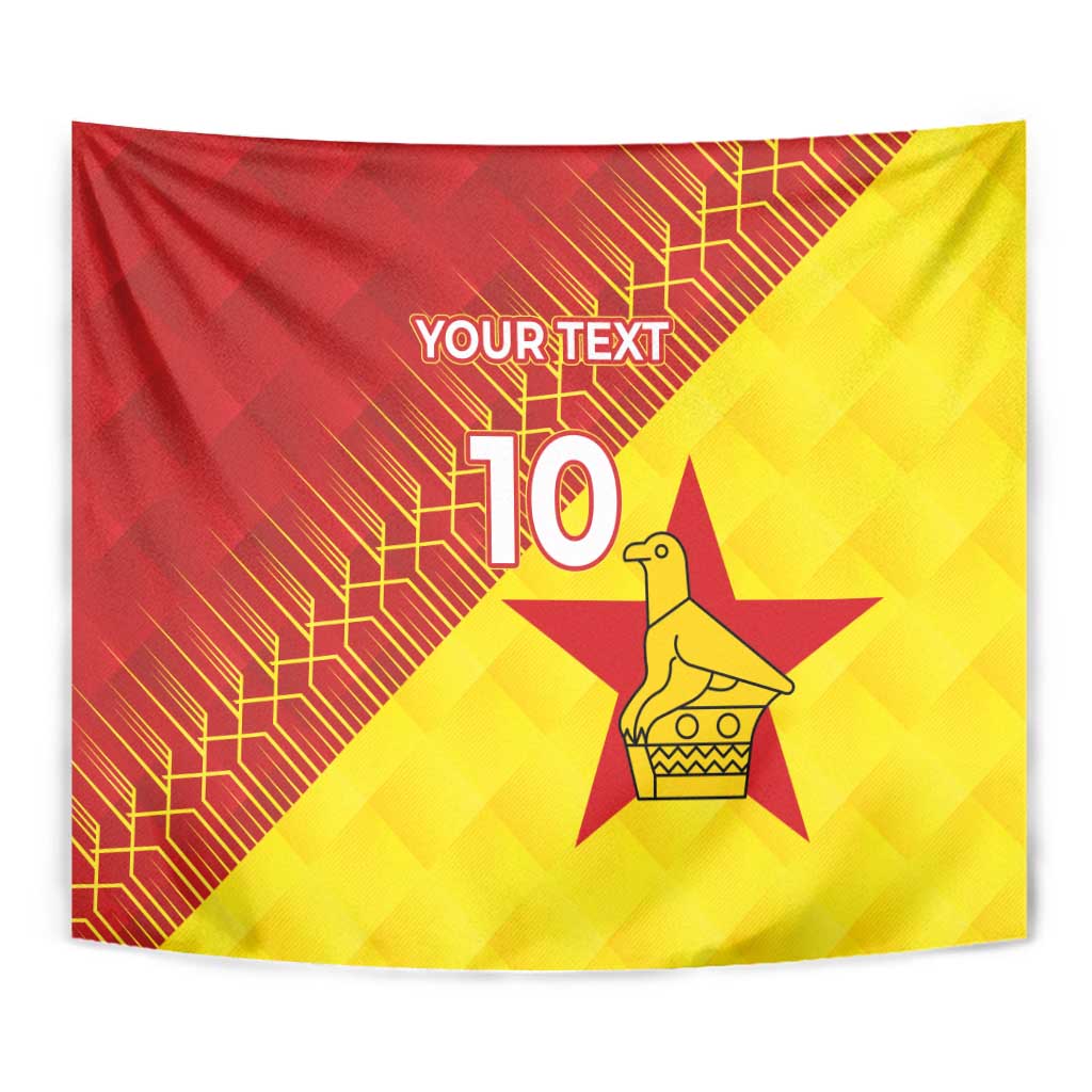 Custom Zimbabwe Cricket Tapestry Flame Warriors Zimbabwe Spirit - Wonder Print Shop
