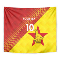 Custom Zimbabwe Cricket Tapestry Flame Warriors Zimbabwe Spirit - Wonder Print Shop