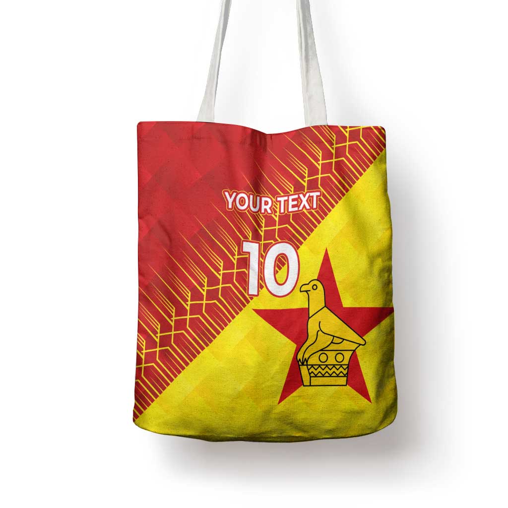 Custom Zimbabwe Cricket Tote Bag Flame Warriors Zimbabwe Spirit - Wonder Print Shop