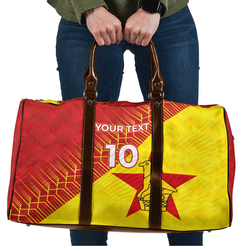 Custom Zimbabwe Cricket Travel Bag Flame Warriors Zimbabwe Spirit - Wonder Print Shop