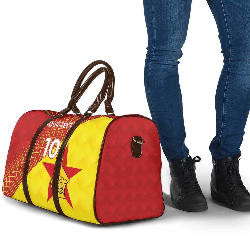 Custom Zimbabwe Cricket Travel Bag Flame Warriors Zimbabwe Spirit - Wonder Print Shop