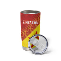 Custom Zimbabwe Cricket Tumbler Cup Flame Warriors Zimbabwe Spirit - Wonder Print Shop