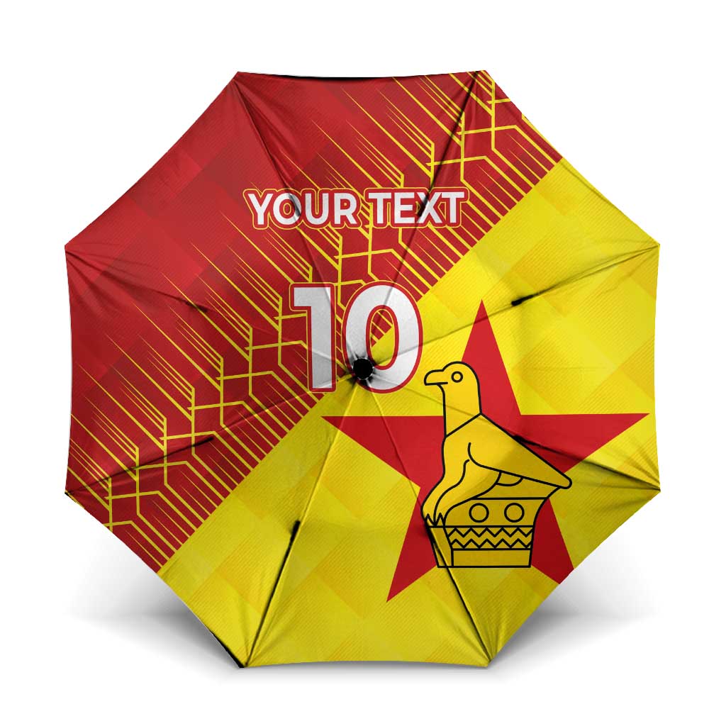 Custom Zimbabwe Cricket Umbrella Flame Warriors Zimbabwe Spirit - Wonder Print Shop