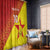 Custom Zimbabwe Cricket Window Curtain Flame Warriors Zimbabwe Spirit - Wonder Print Shop