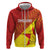 Custom Zimbabwe Cricket Zip Hoodie Flame Warriors Zimbabwe Spirit - Wonder Print Shop
