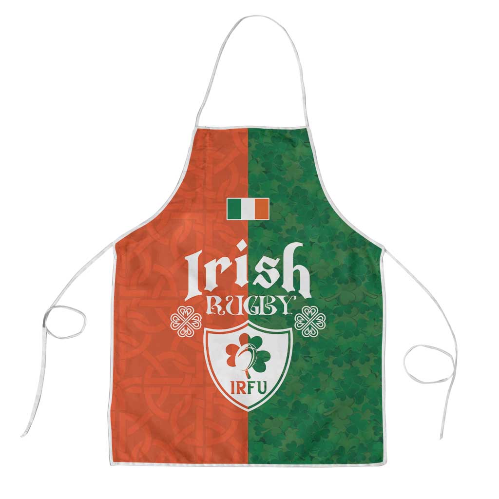 Irish Rugby Apron Shamrock with Celtics Vibes The Half Style - Wonder Print Shop