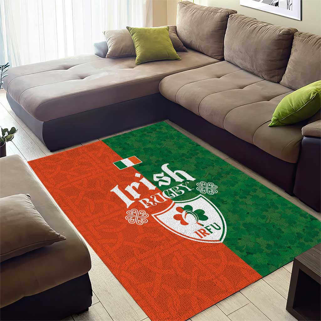 Irish Rugby Area Rug Shamrock with Celtics Vibes The Half Style - Wonder Print Shop