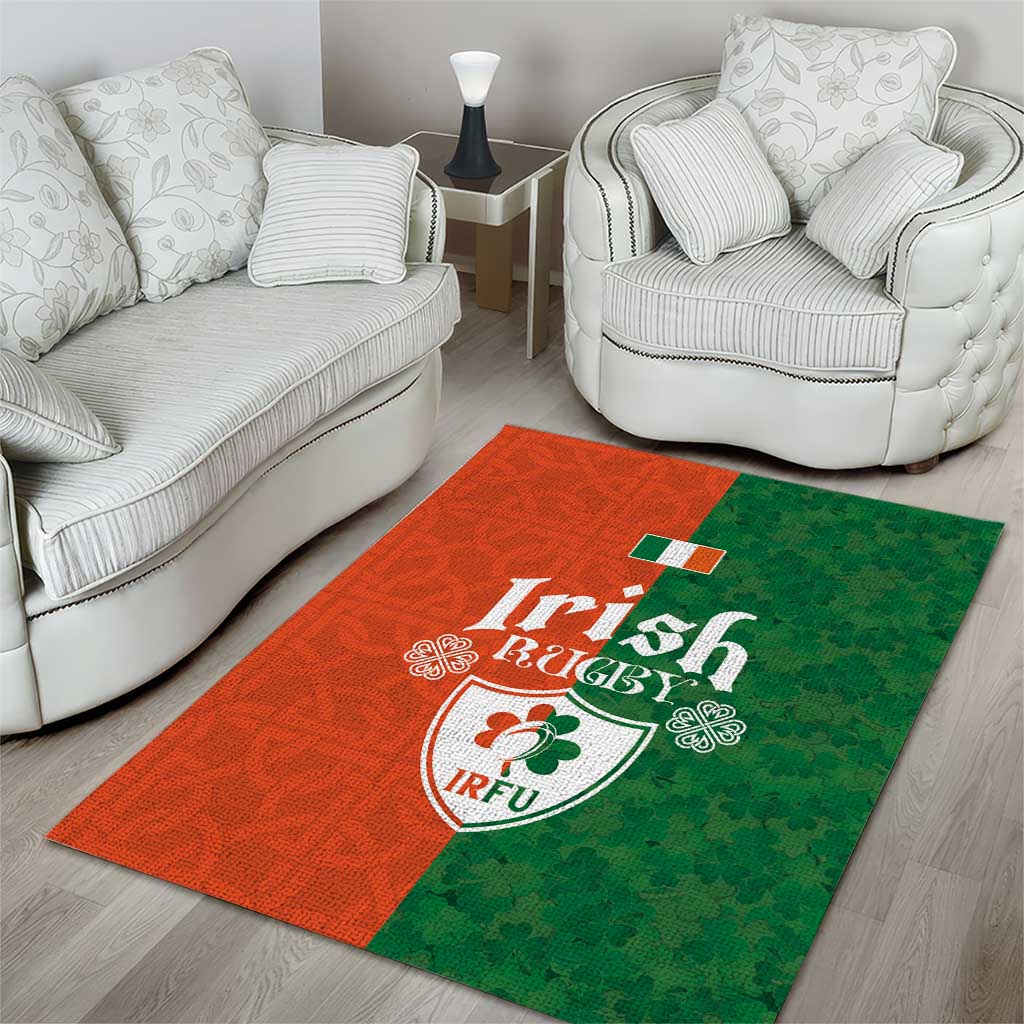 Irish Rugby Area Rug Shamrock with Celtics Vibes The Half Style - Wonder Print Shop