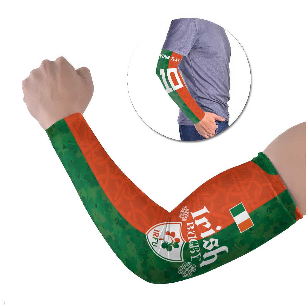 Custom Irish Rugby Arm Sleeves Shamrock with Celtics Vibes The Half Style - Wonder Print Shop
