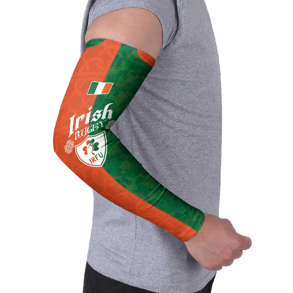 Custom Irish Rugby Arm Sleeves Shamrock with Celtics Vibes The Half Style - Wonder Print Shop