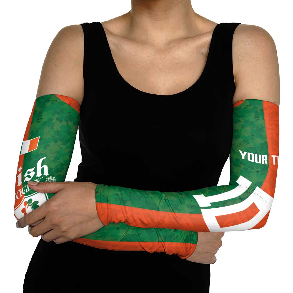 Custom Irish Rugby Arm Sleeves Shamrock with Celtics Vibes The Half Style - Wonder Print Shop