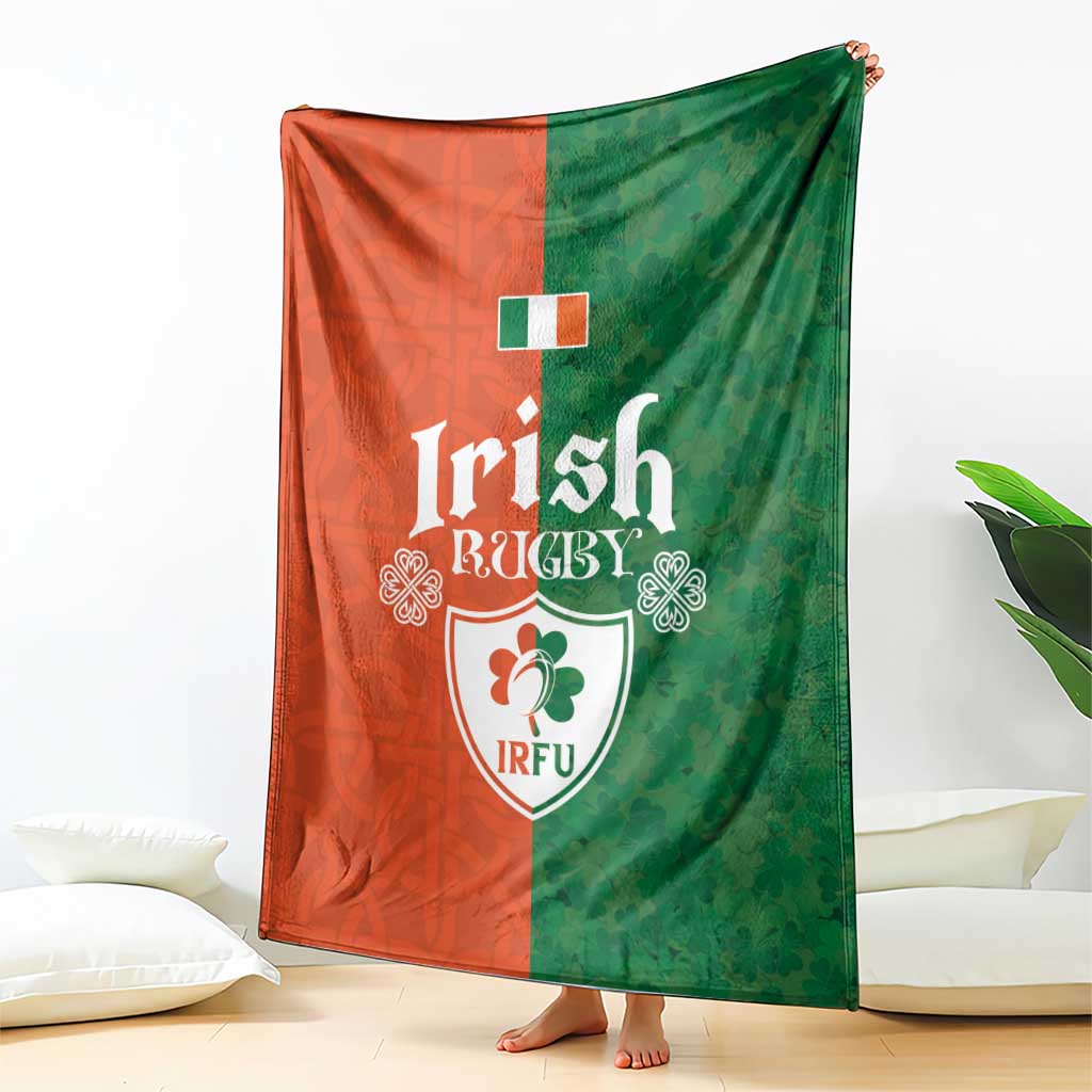 Irish Rugby Blanket Shamrock with Celtics Vibes The Half Style - Wonder Print Shop