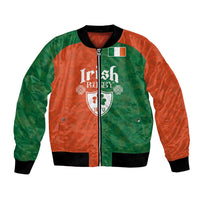 Custom Irish Rugby Bomber Jacket Shamrock with Celtics Vibes The Half Style - Wonder Print Shop