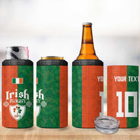 Custom Irish Rugby 4 in 1 Can Cooler Tumbler Shamrock with Celtics Vibes The Half Style - Wonder Print Shop