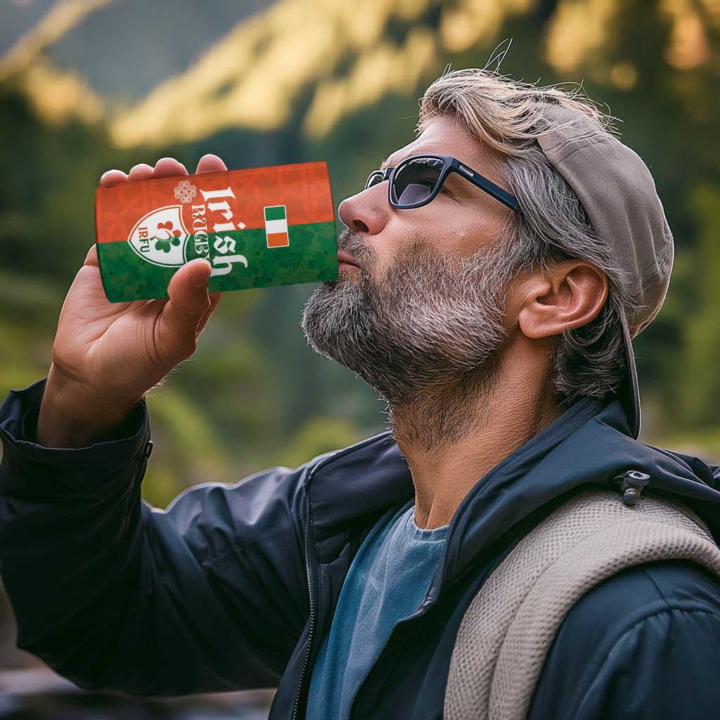 Custom Irish Rugby 4 in 1 Can Cooler Tumbler Shamrock with Celtics Vibes The Half Style - Wonder Print Shop