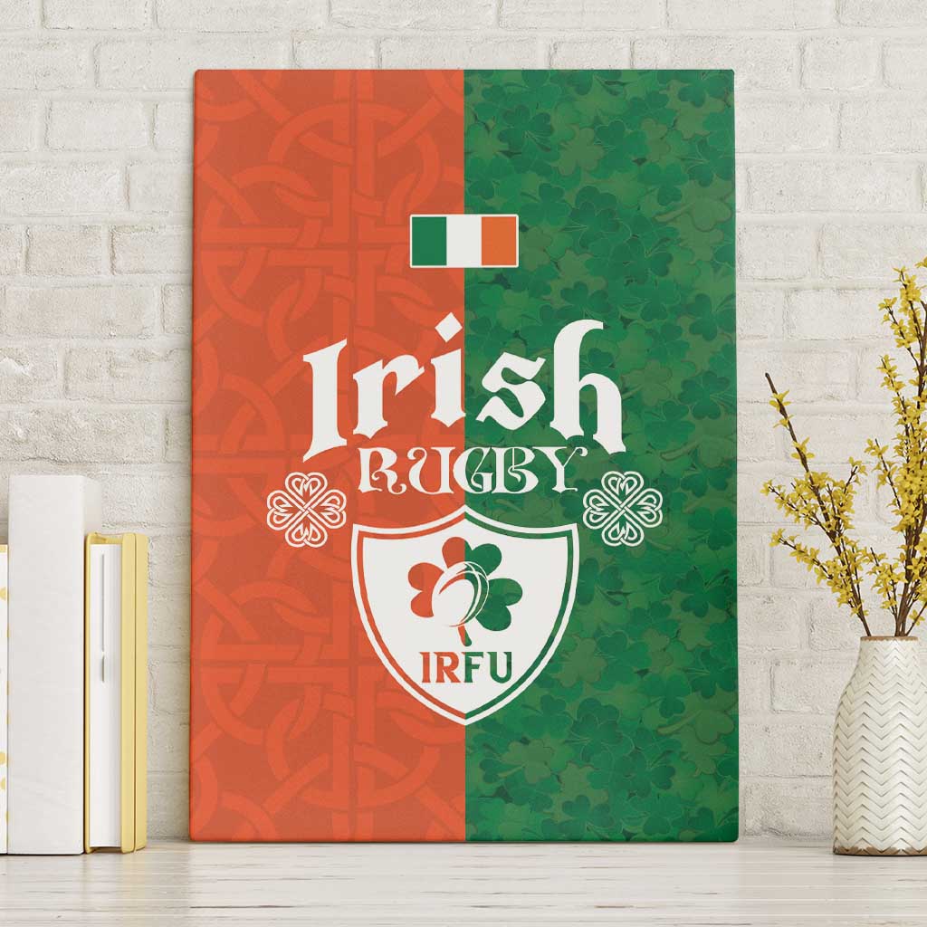 Irish Rugby Canvas Wall Art Shamrock with Celtics Vibes The Half Style - Wonder Print Shop