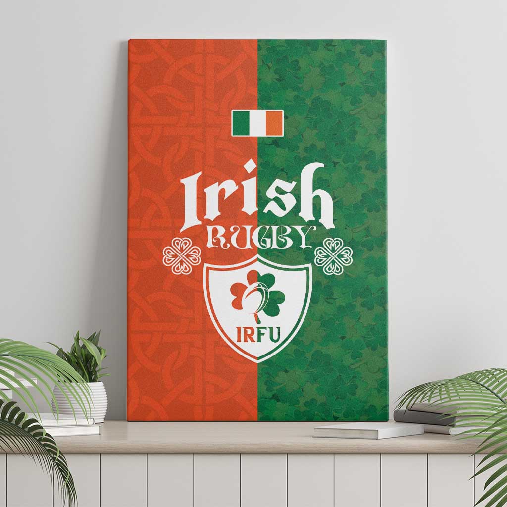 Irish Rugby Canvas Wall Art Shamrock with Celtics Vibes The Half Style - Wonder Print Shop