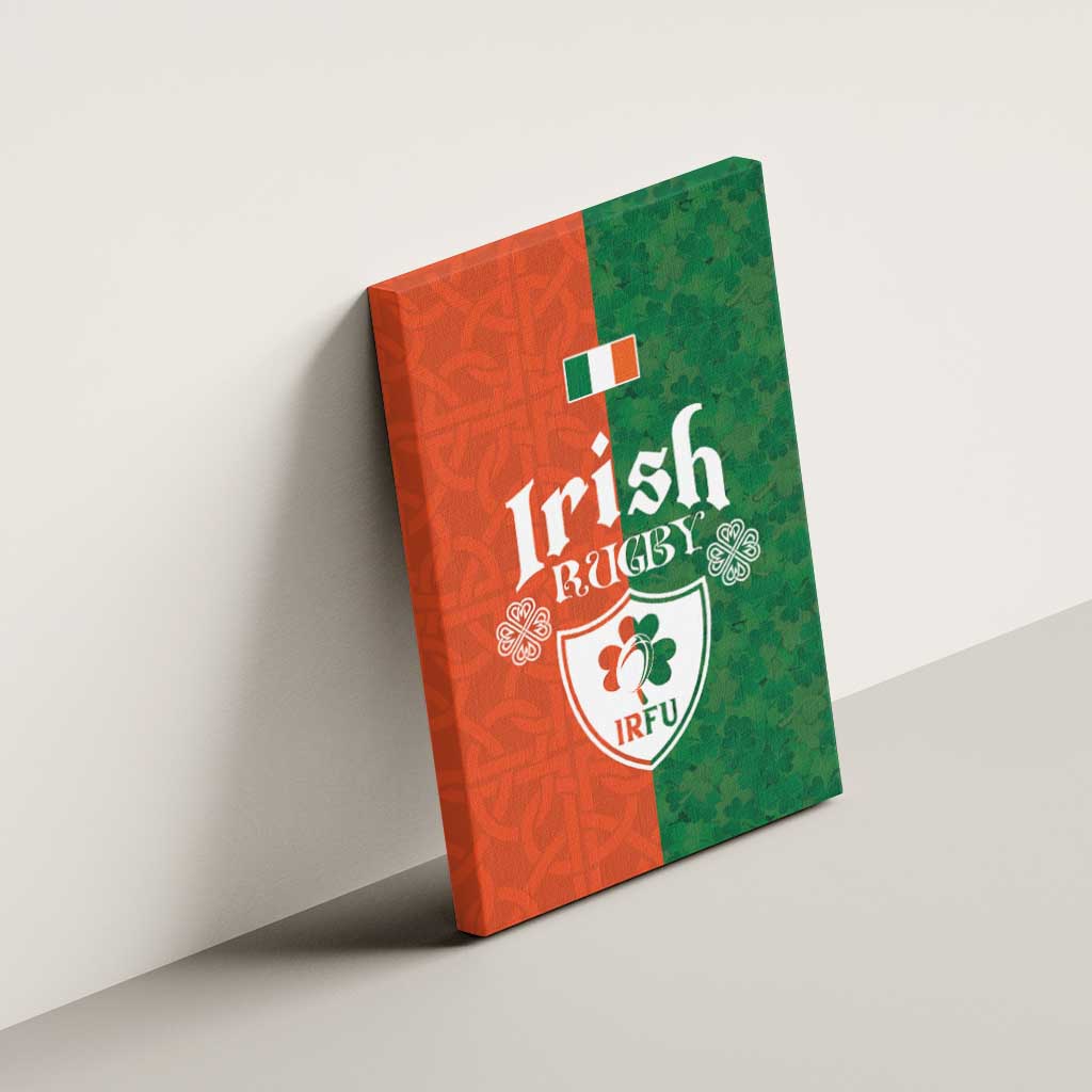 Irish Rugby Canvas Wall Art Shamrock with Celtics Vibes The Half Style - Wonder Print Shop