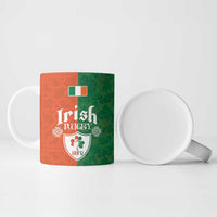 Custom Irish Rugby Ceramic Mug Shamrock with Celtics Vibes The Half Style - Wonder Print Shop