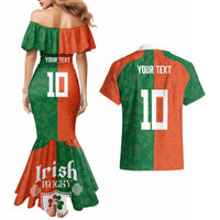 Custom Irish Rugby Couples Matching Mermaid Dress and Hawaiian Shirt Shamrock with Celtics Vibes The Half Style - Wonder Print Shop