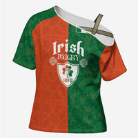 Custom Irish Rugby Cross Shoulder Shirt Shamrock with Celtics Vibes The Half Style - Wonder Print Shop