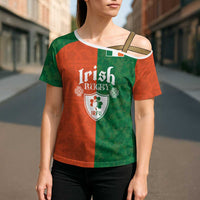 Custom Irish Rugby Cross Shoulder Shirt Shamrock with Celtics Vibes The Half Style - Wonder Print Shop
