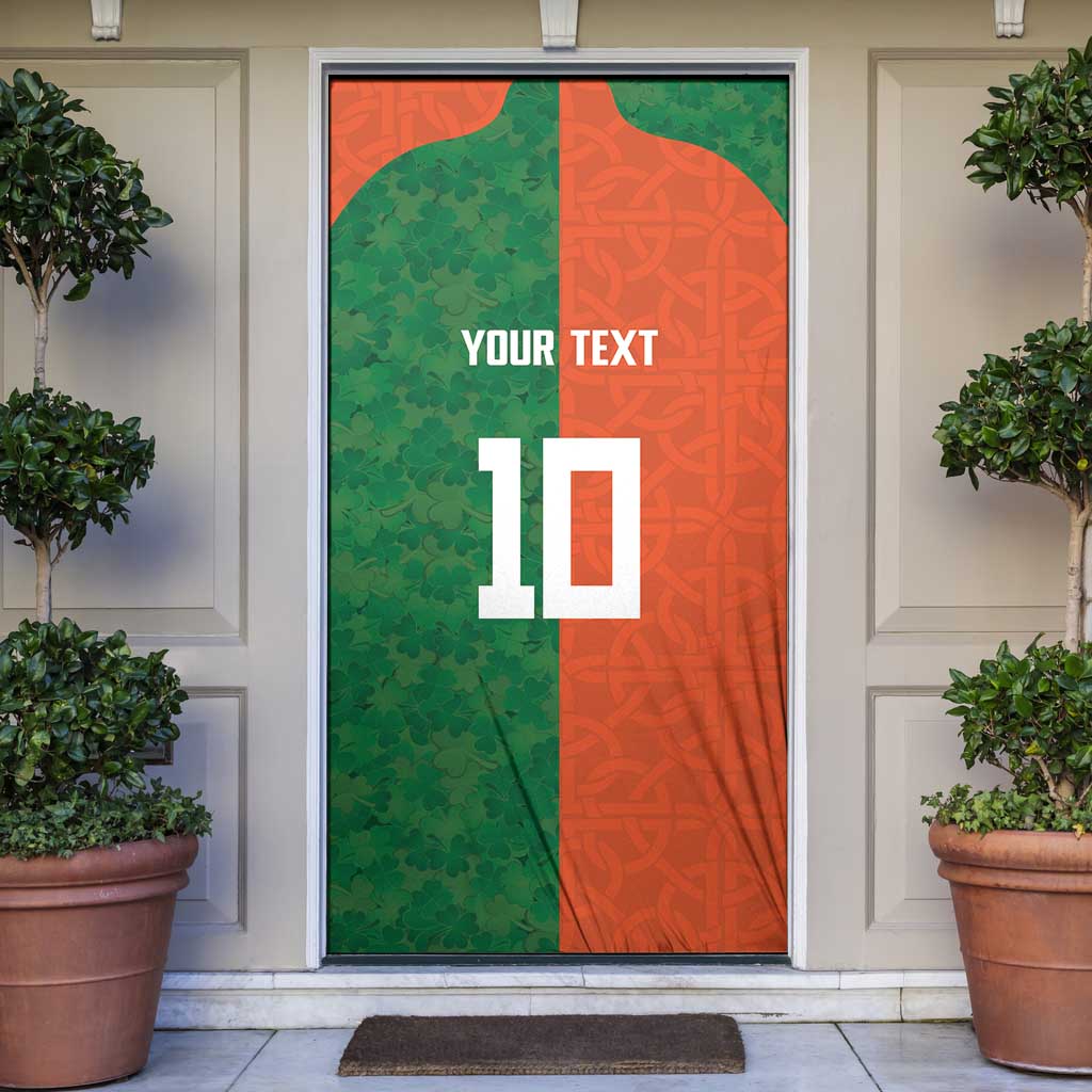 Custom Irish Rugby Door Cover Shamrock with Celtics Vibes The Half Style - Wonder Print Shop
