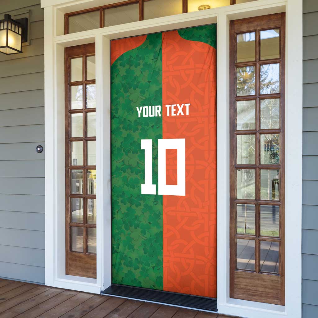 Custom Irish Rugby Door Cover Shamrock with Celtics Vibes The Half Style - Wonder Print Shop