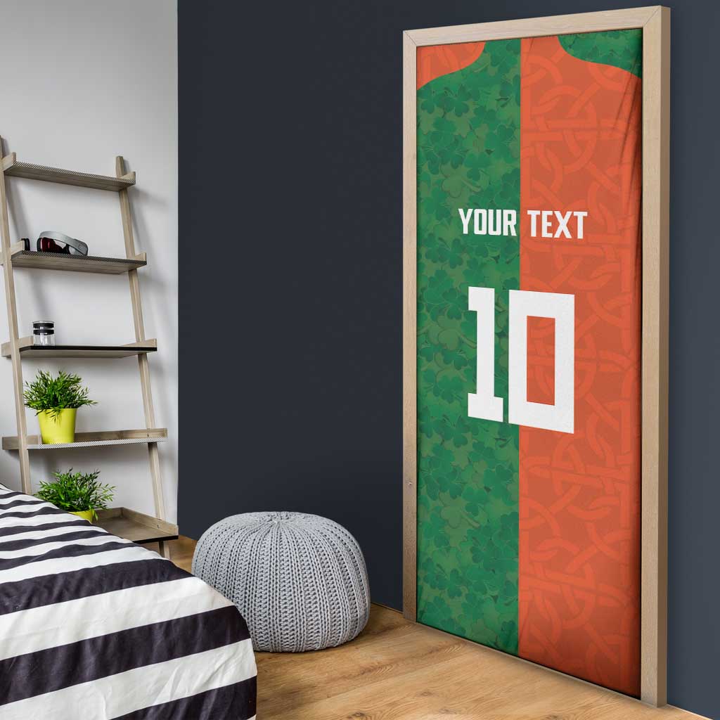 Custom Irish Rugby Door Cover Shamrock with Celtics Vibes The Half Style - Wonder Print Shop